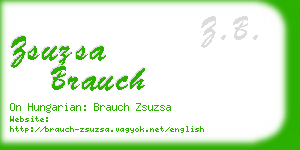 zsuzsa brauch business card